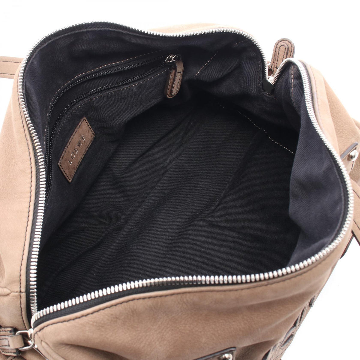 LOEWE anagram Handbag Brown leather 2101220131203