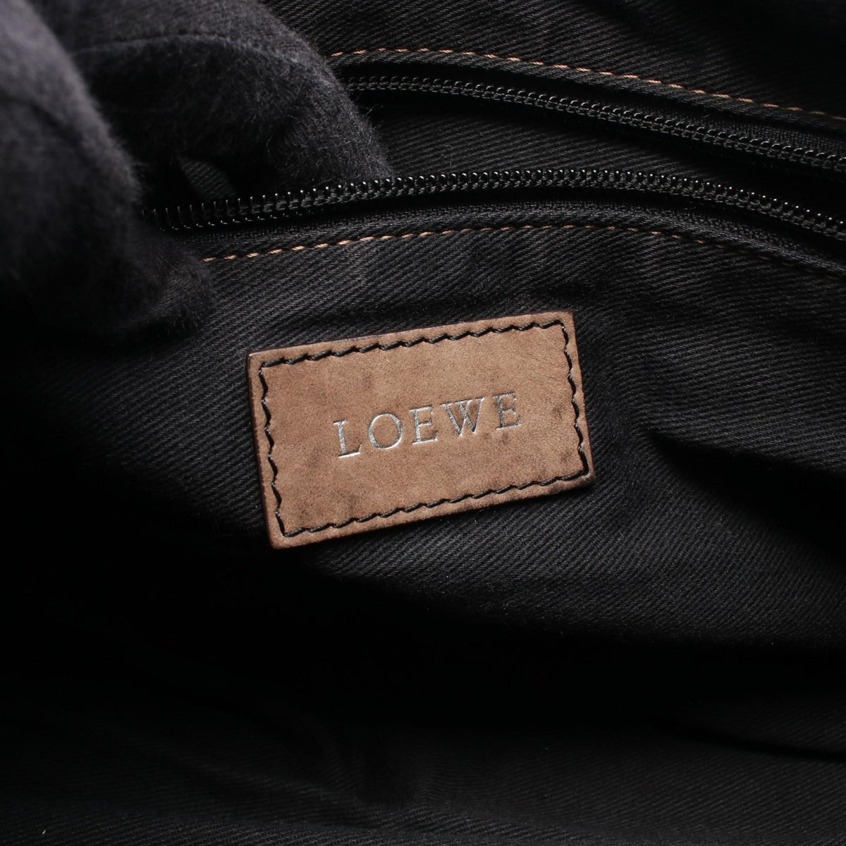 LOEWE anagram Handbag Brown leather 2101220131203