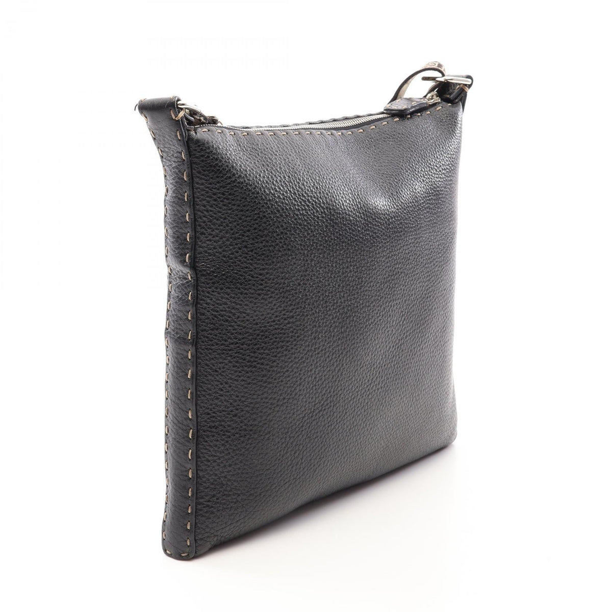 FENDI Selleria Shoulder Bag Black leather 8BT109 2101220131289
