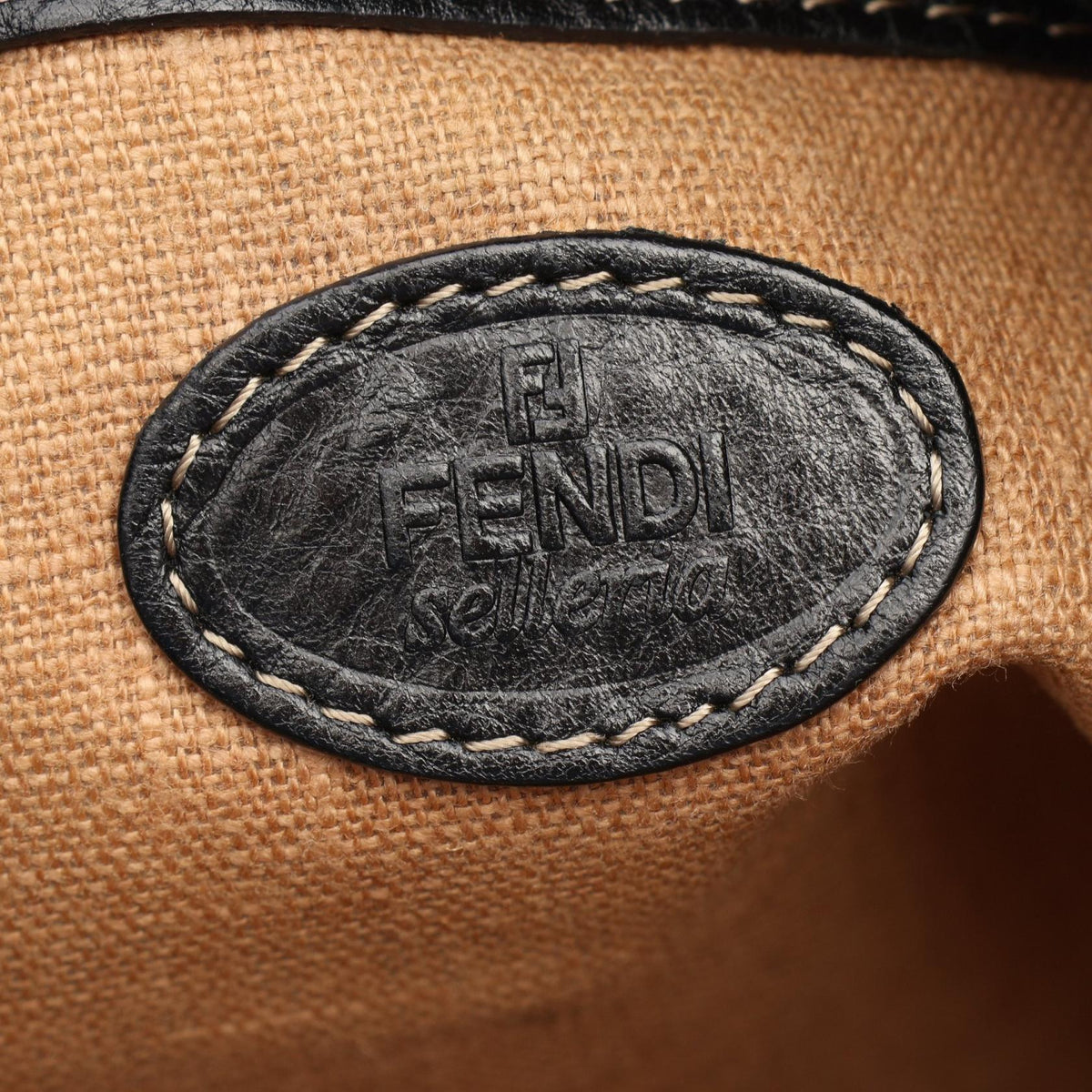 FENDI Selleria Shoulder Bag Black leather 8BT109 2101220131289