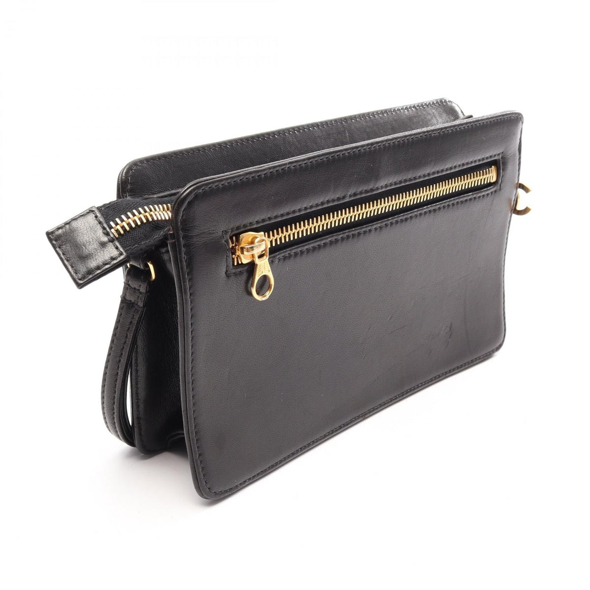 CHANEL Black COCO Mark Lambskin (sheep leather)�Calf leather 2101220131401