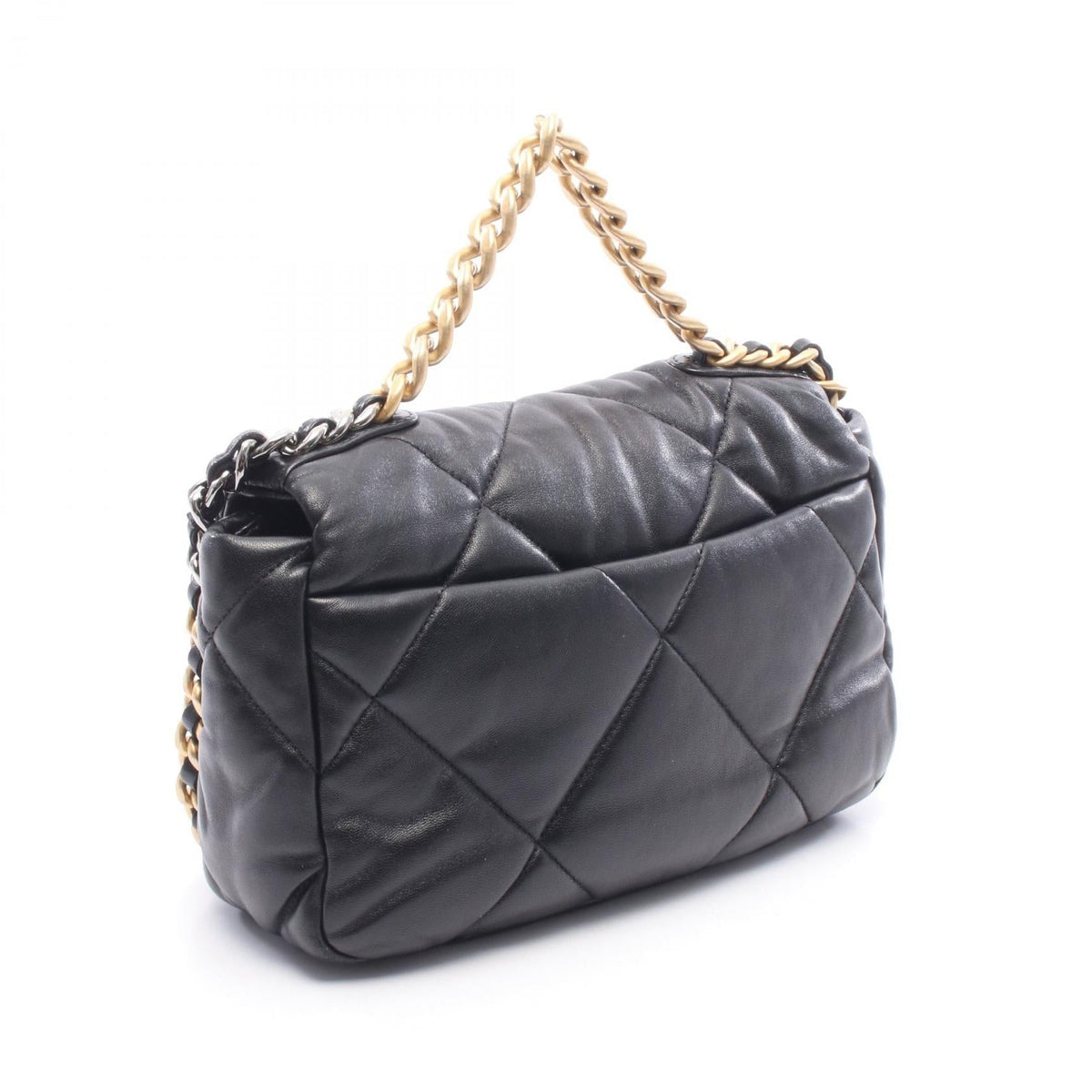 CHANEL Black 19 dix-neuf 19 Matelasse leather AS1160 2101220126506