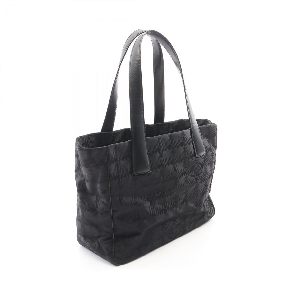 CHANEL Black New Travel Line PM leather�Nylon canvas A20457 2101220126872