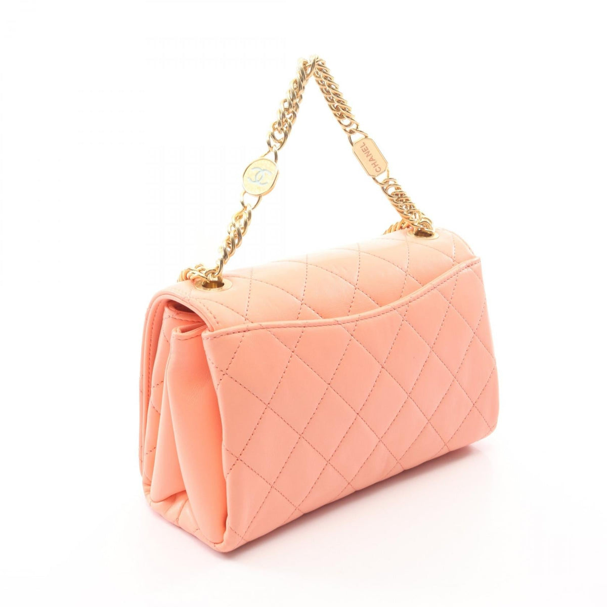 CHANEL Orange Matelasse 2WAY Lambskin (sheep leather) 2101220116675