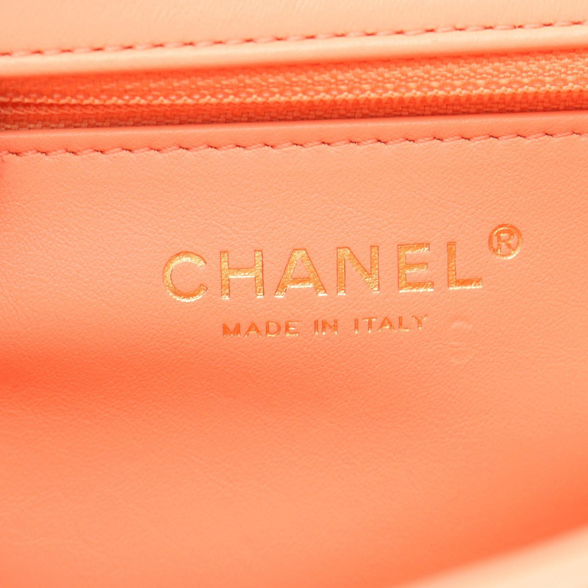 CHANEL Orange Matelasse 2WAY Lambskin (sheep leather) 2101220116675