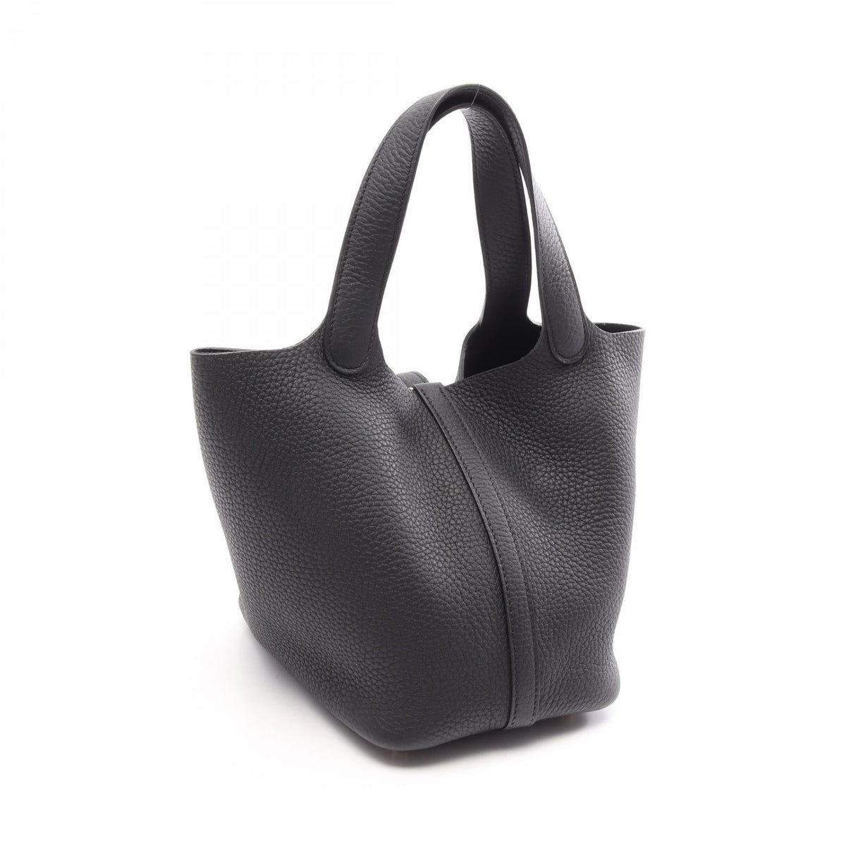HERMES Picotin Lock PM Handbag Black Taurillon Clemence Other Taurillon Clemence 2120900135782