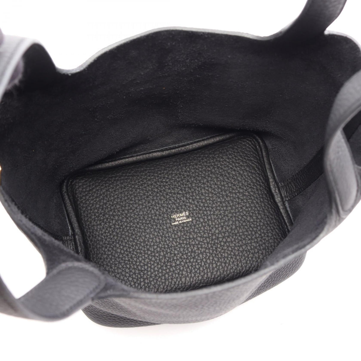 HERMES Picotin Lock PM Handbag Black Taurillon Clemence Other Taurillon Clemence 2120900135782