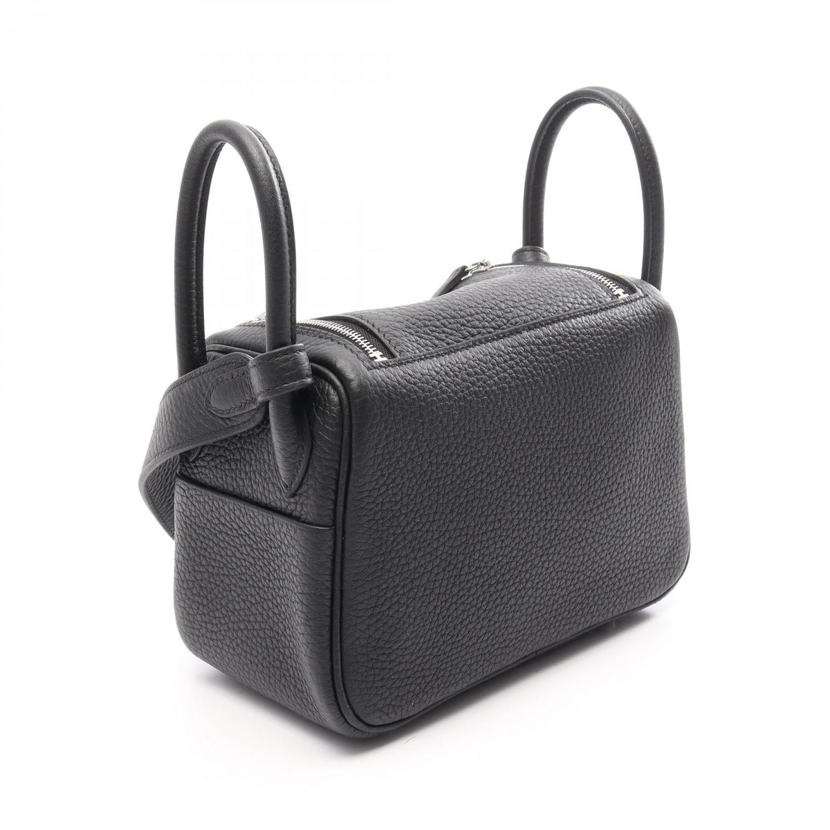 HERMES Lindy Mini Shoulder Bag Black Taurillon Clemence Other Taurillon Clemence 2101220109783