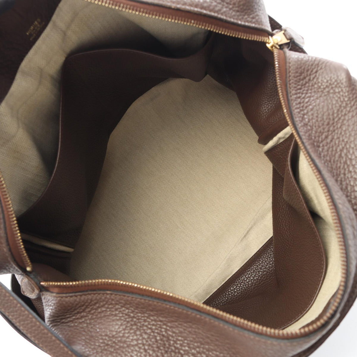 HERMES Pure Sangle 35 Havane Handbag Brown Taurillon Clemence Other Taurillon Clemence 2101220099985
