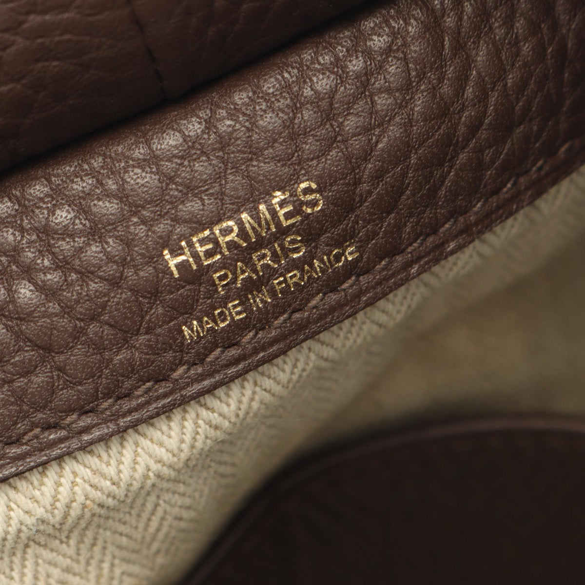 HERMES Pure Sangle 35 Havane Handbag Brown Taurillon Clemence Other Taurillon Clemence 2101220099985
