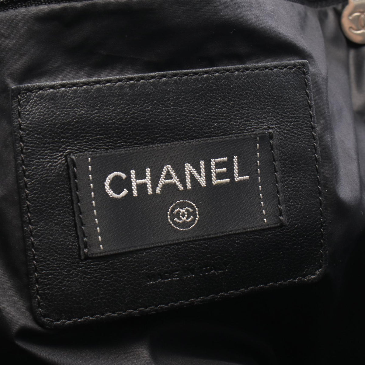 CHANEL Black/White Doudoune Coco Neige 2WAY Nylon�Fabric�leather A91937 2101220052355