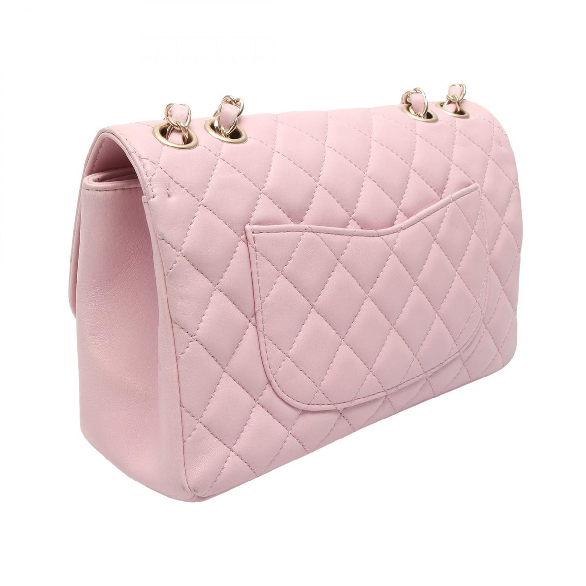 CHANEL Pink Matelasse single flap Lambskin (sheep leather) 2101220057596