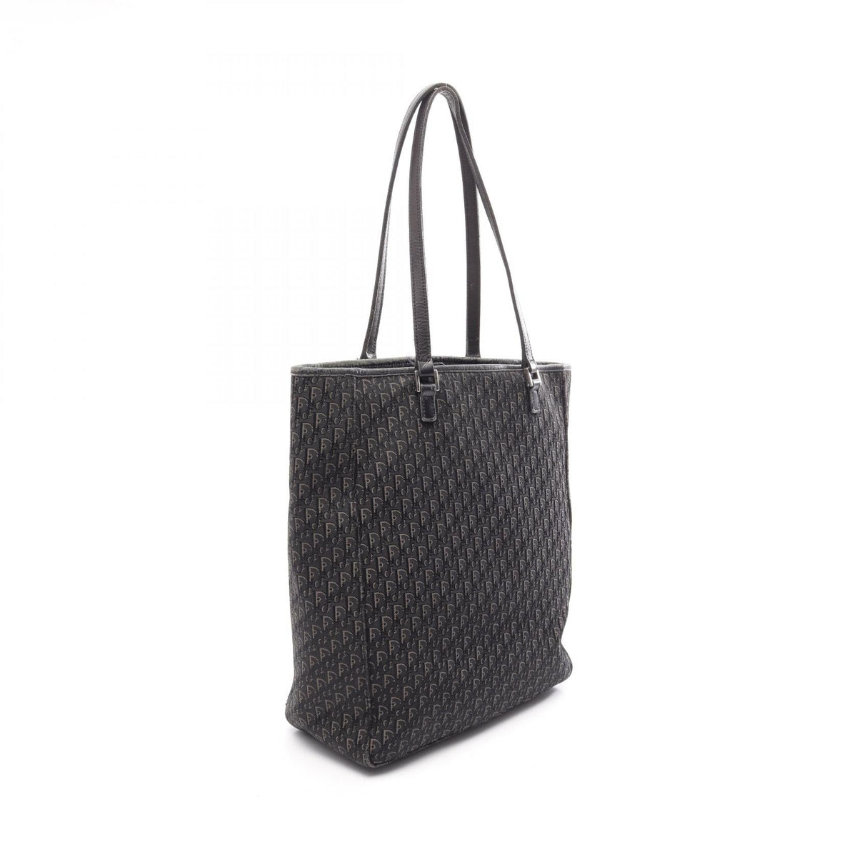 Christian Dior Trotter Tote Bag Black canvas�leather 2101220065829