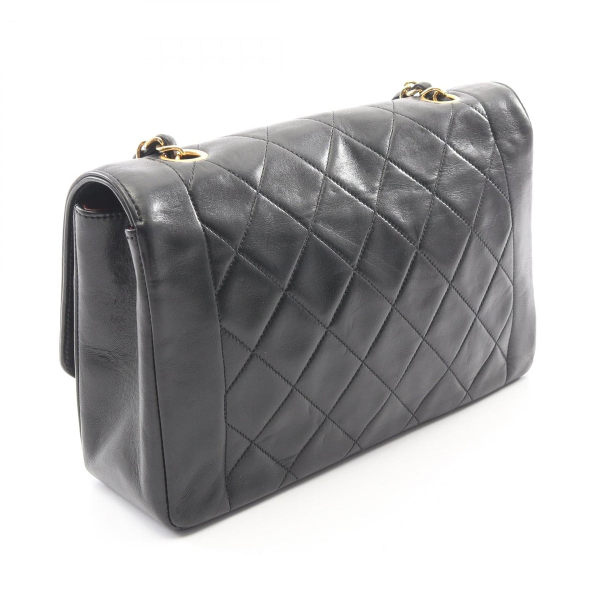 CHANEL Black Matelasse Diana Flap Lambskin (sheep leather) A01165 2101219988627