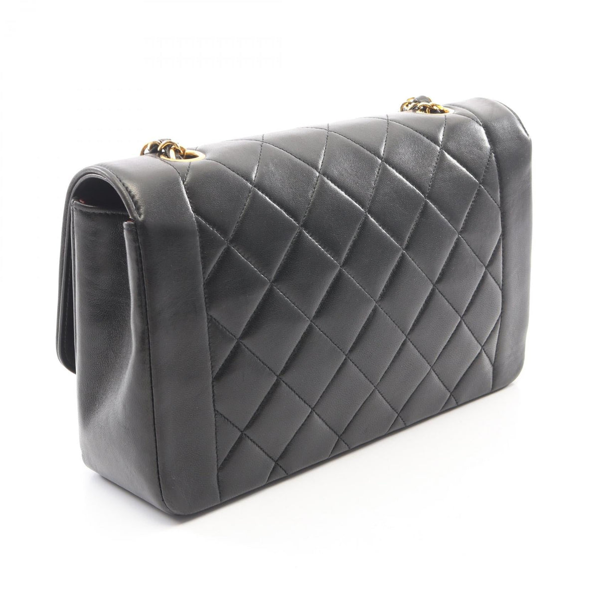 CHANEL Black Matelasse Diana Flap Lambskin (sheep leather) A01165 2101219991870