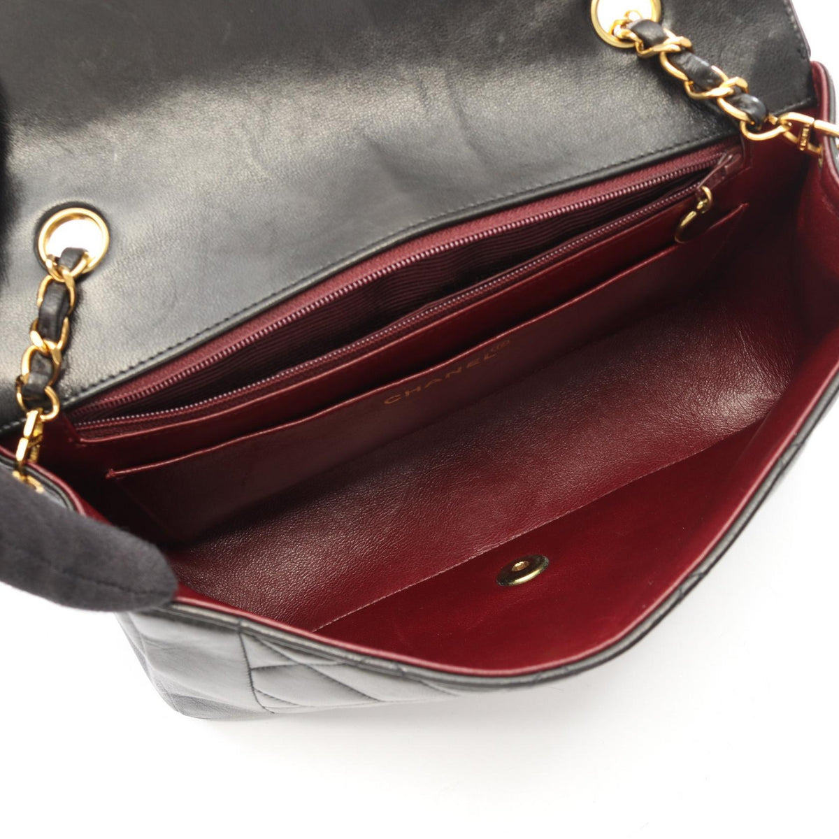 CHANEL Black Matelasse Diana Flap Lambskin (sheep leather) A01165 2101219991870
