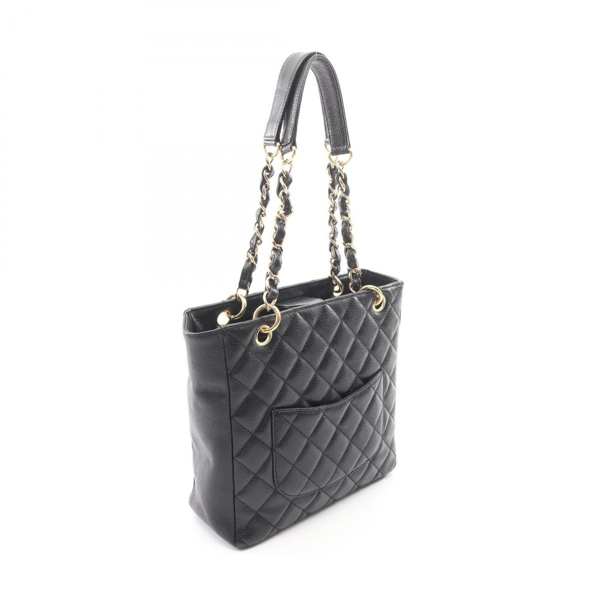 CHANEL Black Matelasse PST Grained Calfskin leather A50994 2101220126469