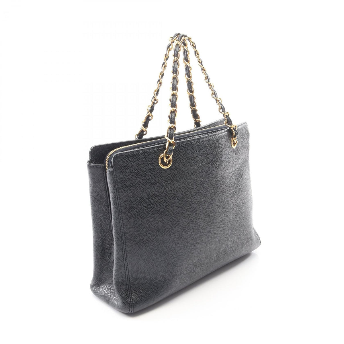 CHANEL Navy Logo embroidery Grained Calfskin leather 2101220132026