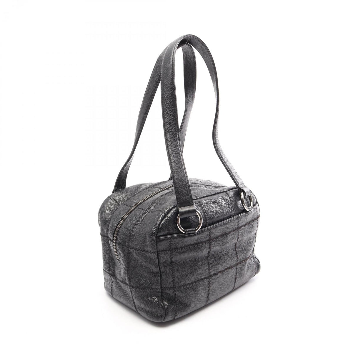 CHANEL Black Chocolate bar Grained Calfskin leather 2101220126858