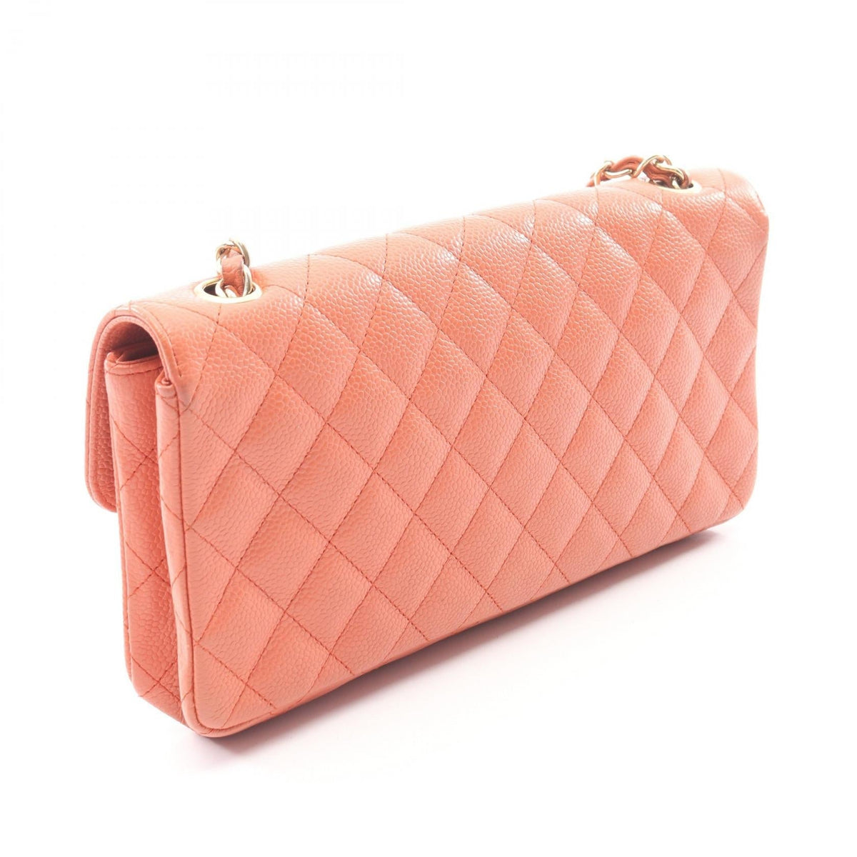 CHANEL Orange Matelasse East West Grained Calfskin leather 2101220059675