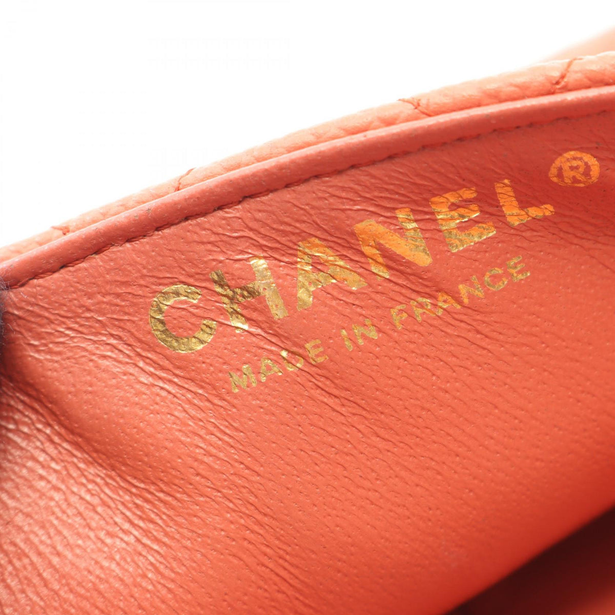 CHANEL Orange Matelasse East West Grained Calfskin leather 2101220059675