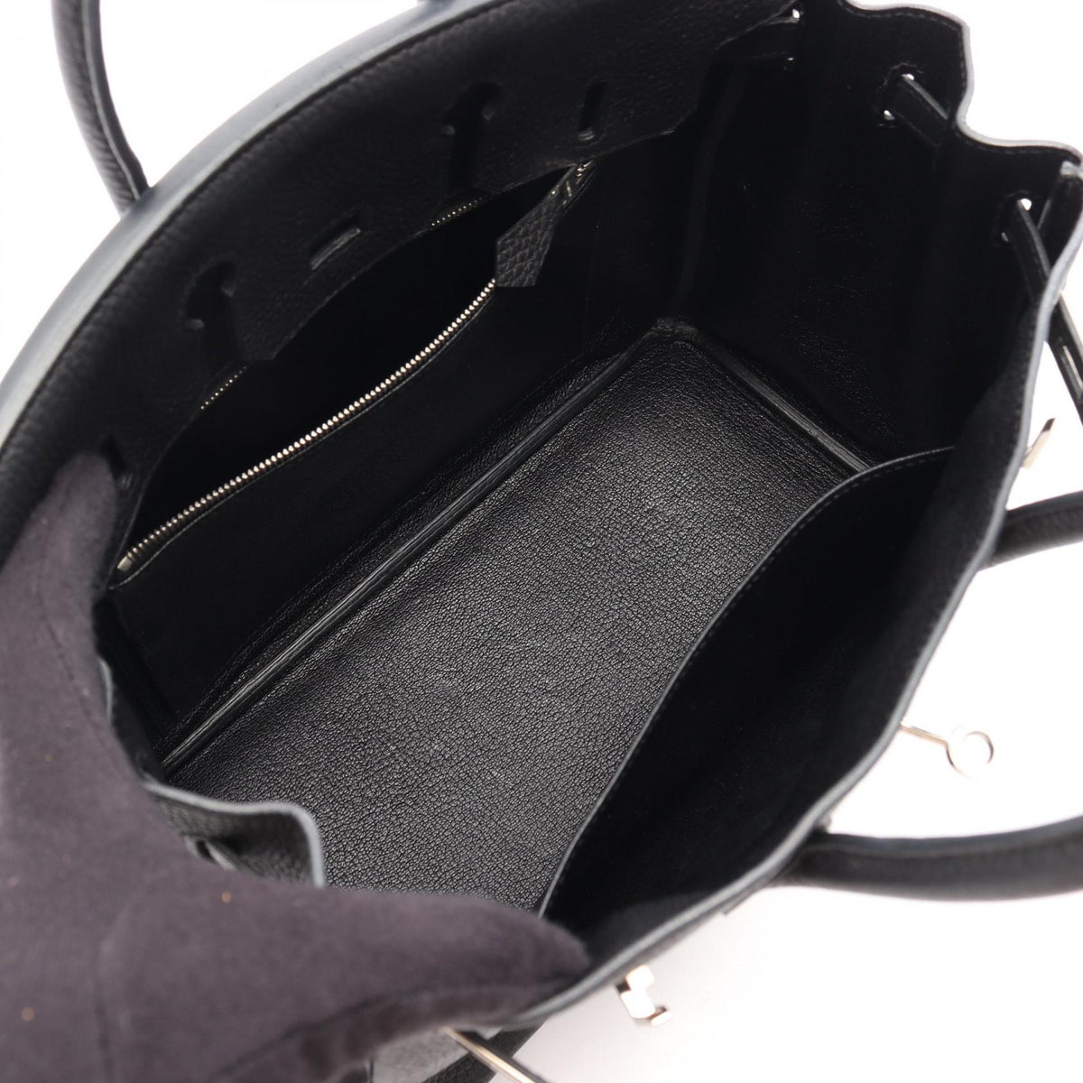 HERMES Birkin 25 Handbag Black Togo leather leather Togo leather 2104102534147
