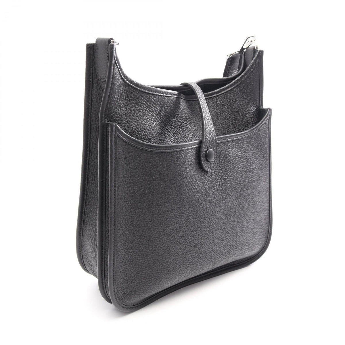 HERMES Evelyne 3 Troyes PM Shoulder Bag Black Taurillon Clemence leather Taurillon Clemence 2101220115982