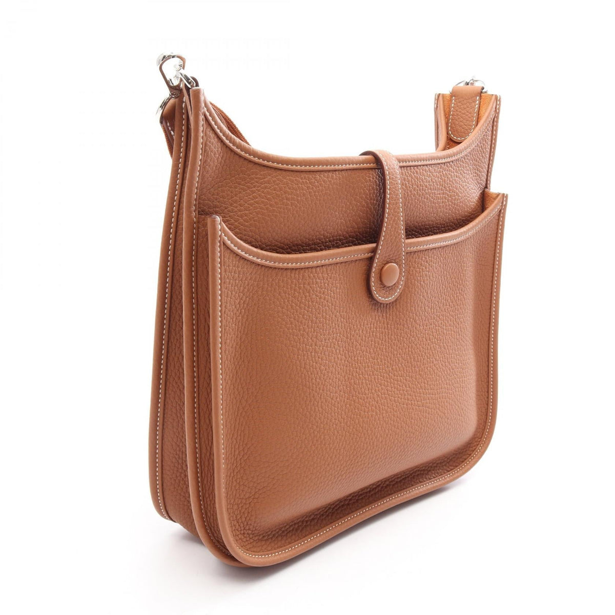 HERMES Evelyne 3 Troyes PM Shoulder BagGold Gold Brown Taurillon Clemence leather Taurillon Clemence 2101220117542