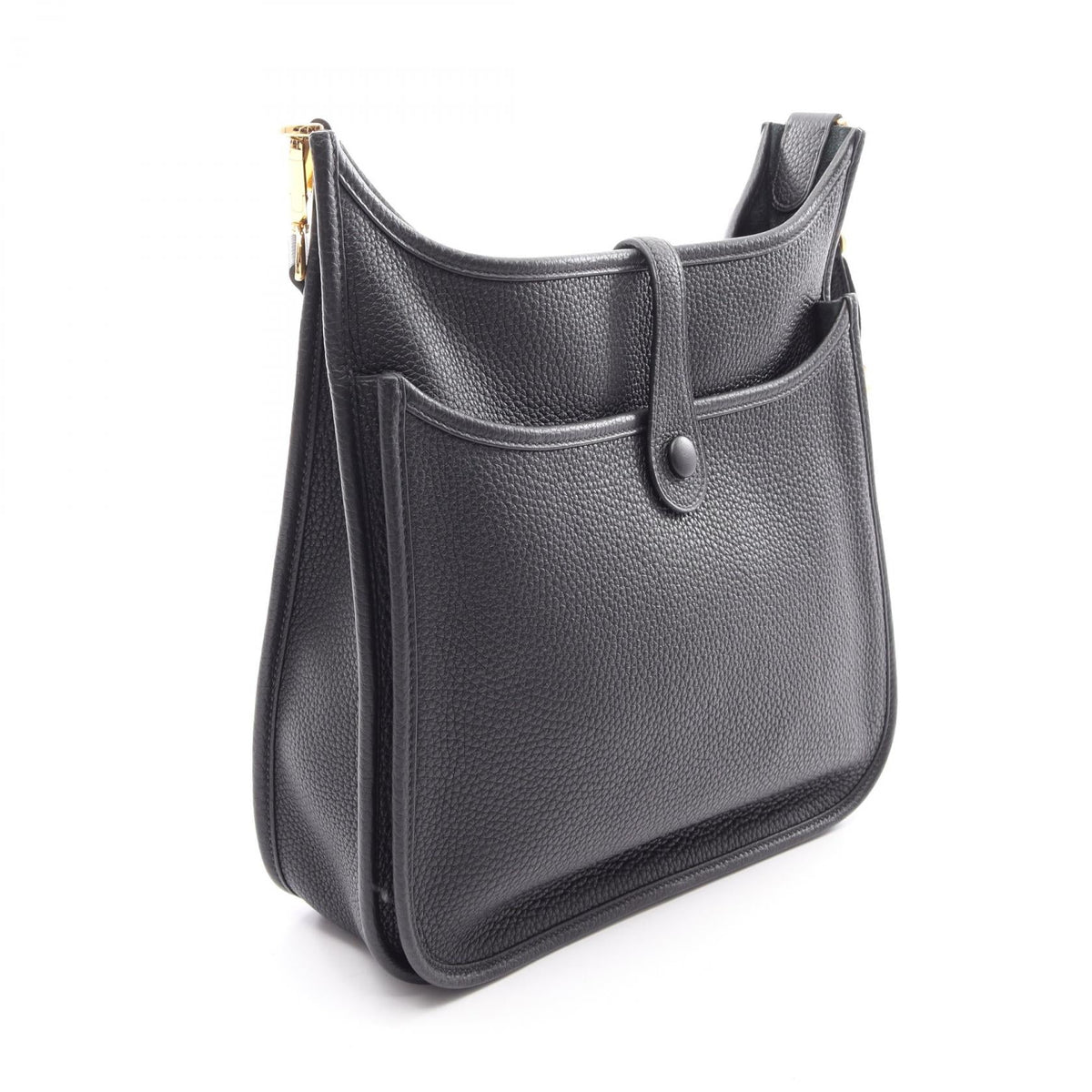 HERMES Evelyne 3 Troyes PM Shoulder Bag Black Taurillon Clemence leather 2120300051194