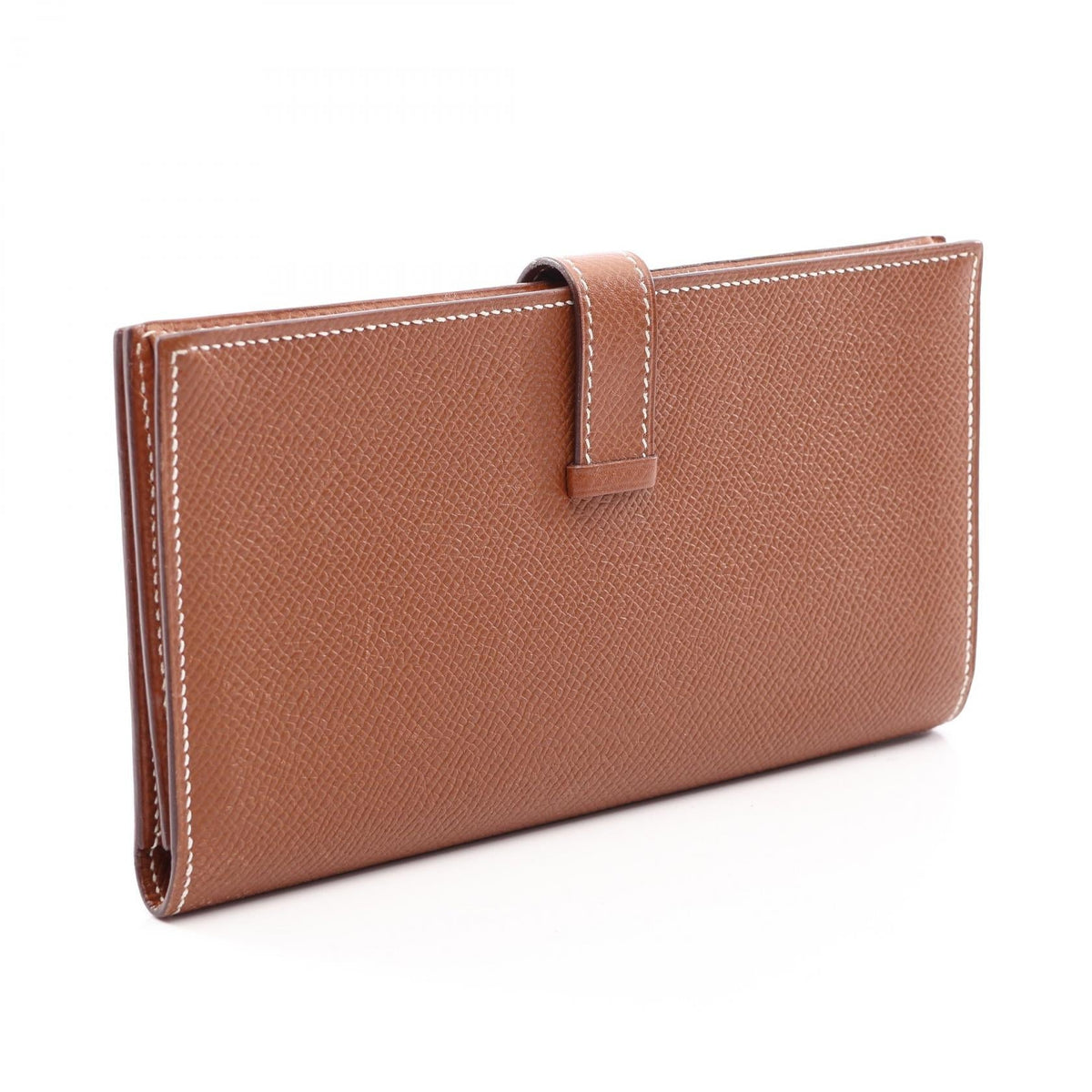 HERMES Bearn Soufflet BifoldpurseCognac Cognac Brown Epsom Other Epsom 2107601159163