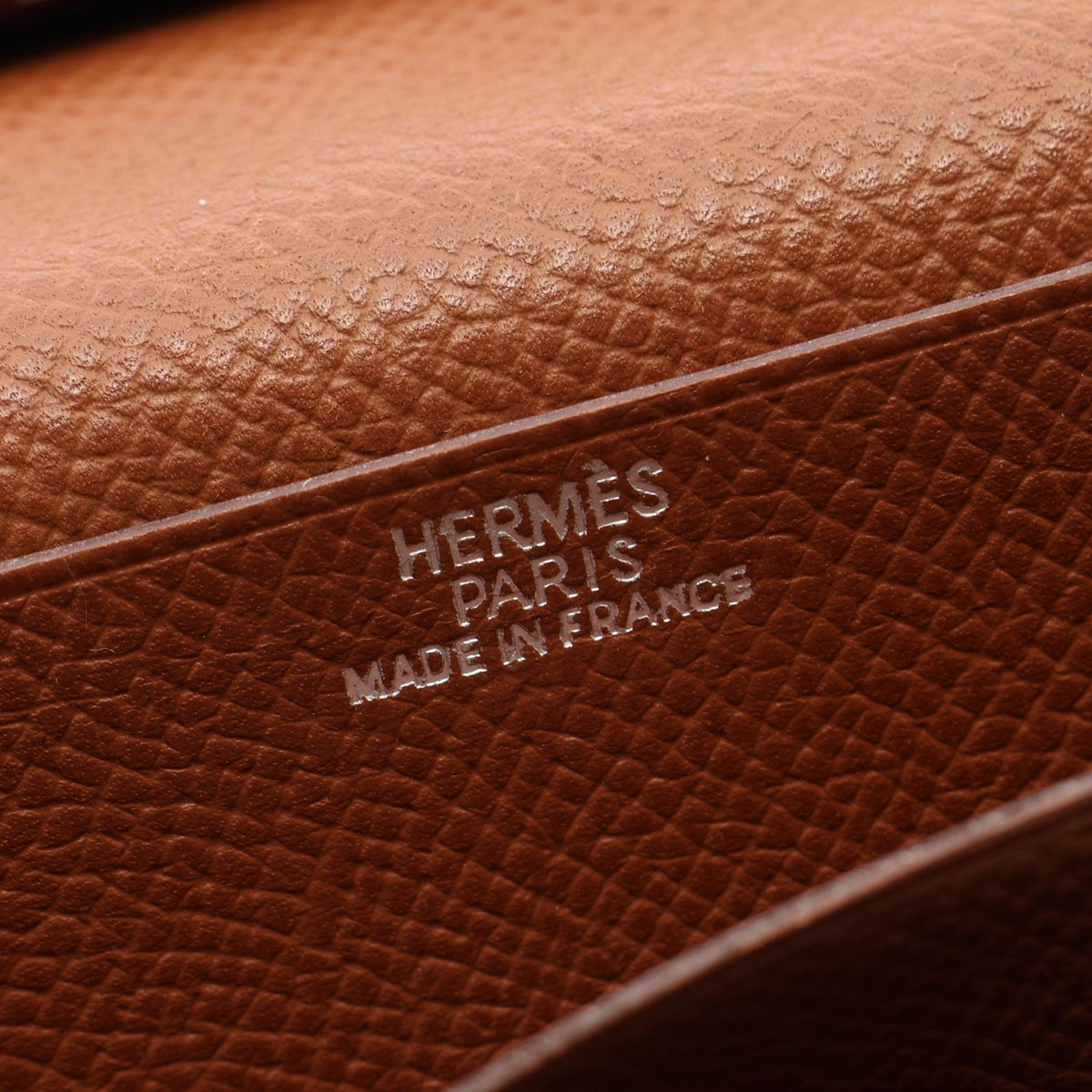 HERMES Bearn Soufflet BifoldpurseCognac Cognac Brown Epsom Other Epsom 2107601159163