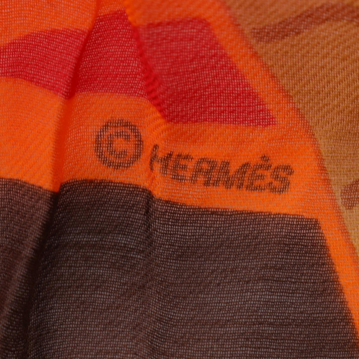 HERMES PUZZLE StallOrange Orange Orange/Red/Brown silk silk cotton 2101220076573