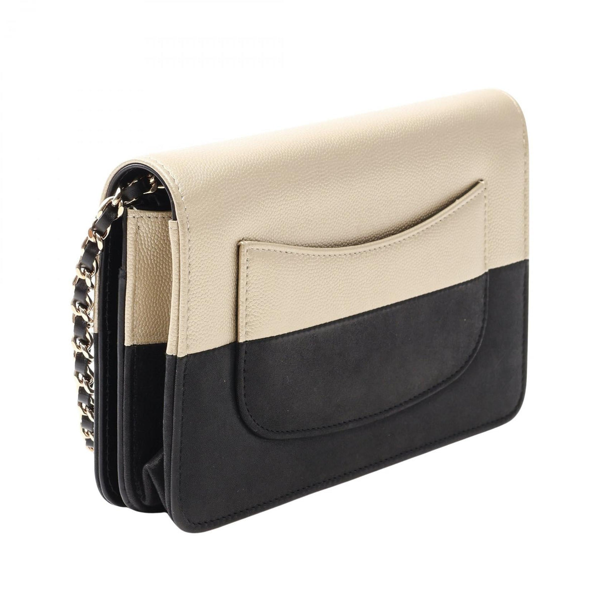 CHANEL Black/Gold Matelasse Bicolor leather�Grained Calfskin leather 2106800636383