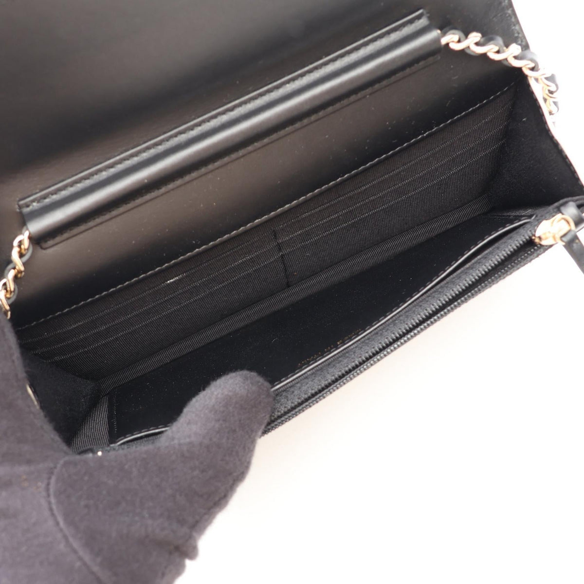 CHANEL Black/Gold Matelasse Bicolor leather�Grained Calfskin leather 2106800636383