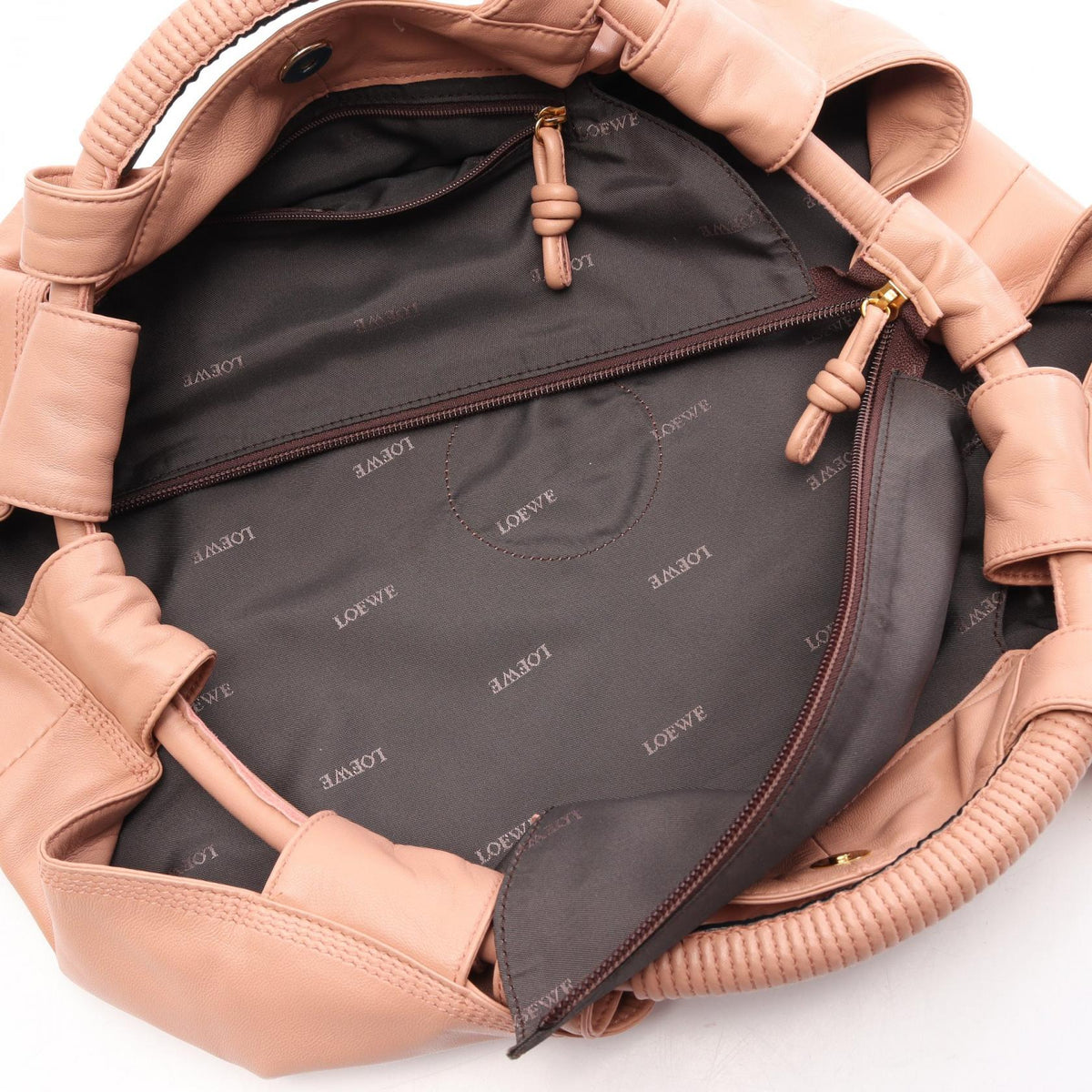 LOEWE Nappa Aire Handbag Pink leather 2118500066216