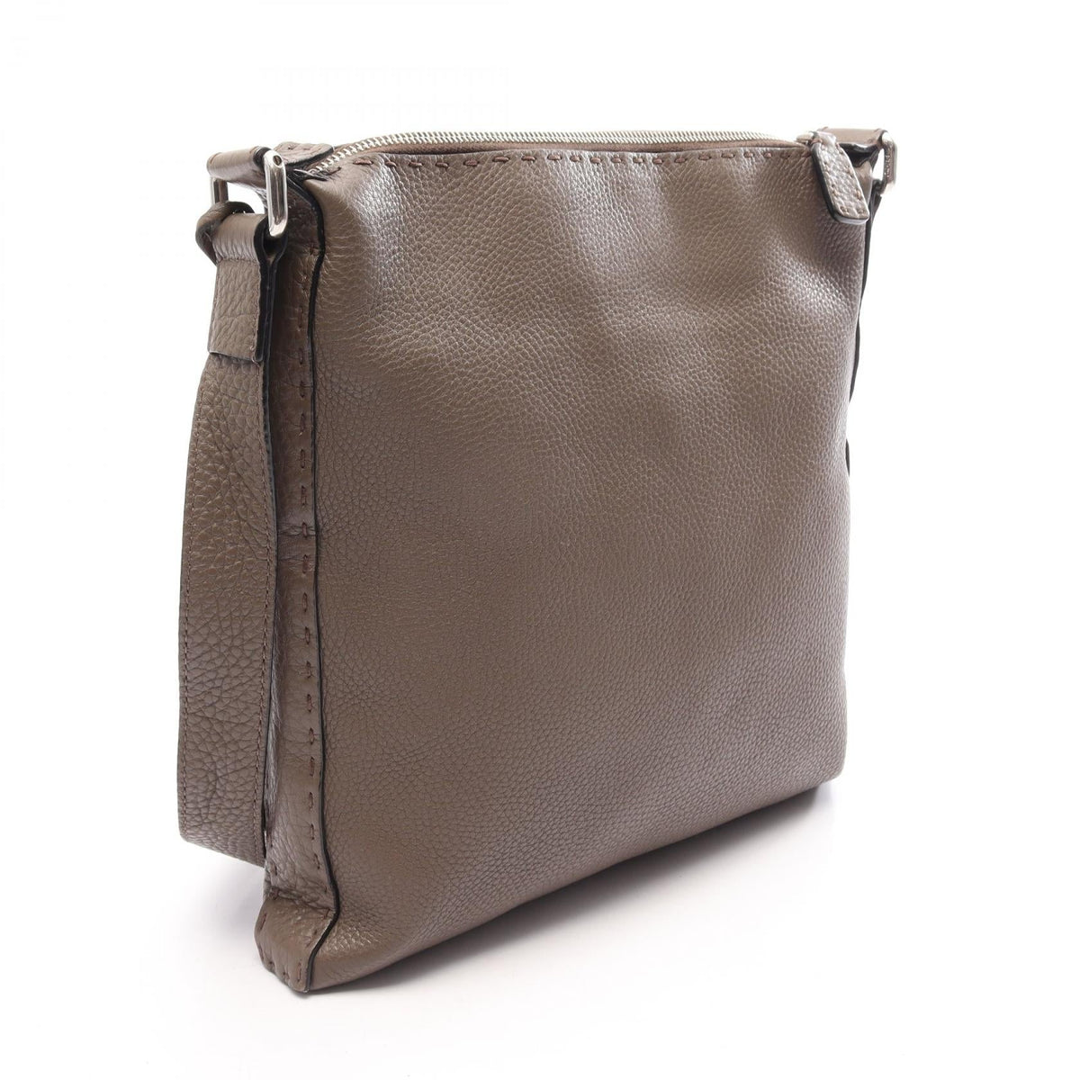 FENDI Selleria Shoulder Bag Gray leather 7VA320 2101220052782