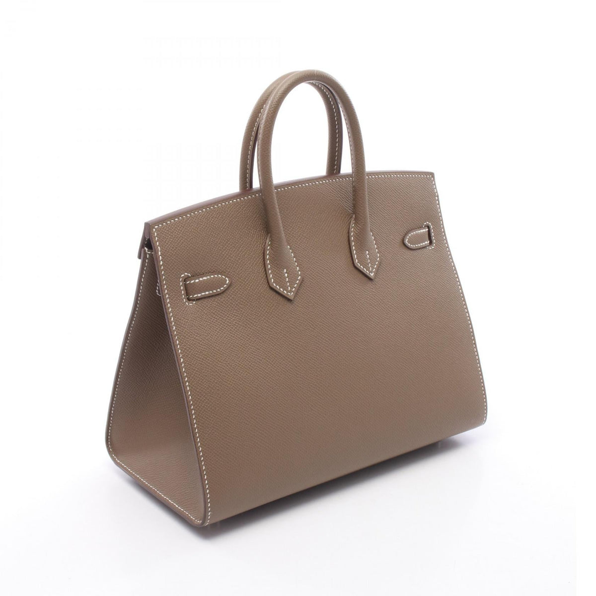 HERMES Birkin 25 Sellier Etoupe Grey Handbag Gray Epsom Other Epsom 2101220063283