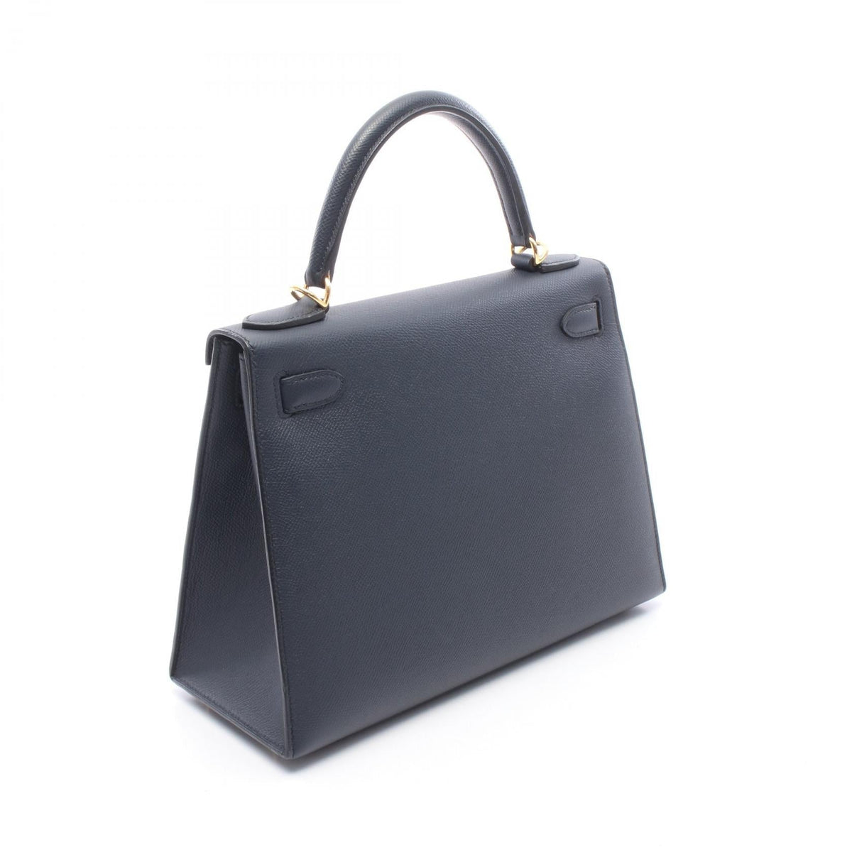HERMES Kelly 28 Blue Indigo, External Stitching, 2-Way Handbag Navy Epsom Other Epsom 2101220036997