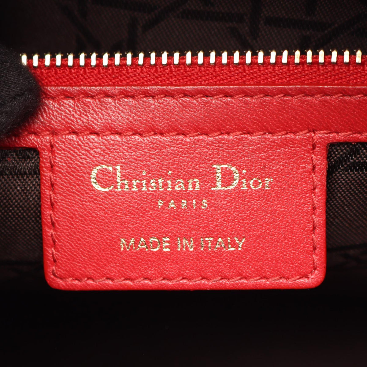 Dior Lady Christian Dior Large 2-Way Handbag Red leather 2120100035813