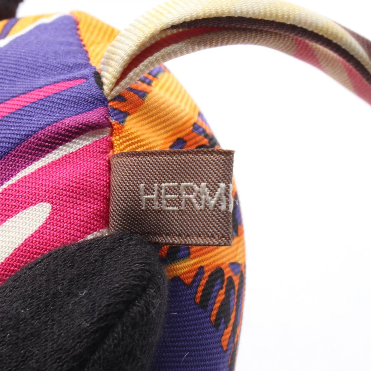 HERMES Petit Ash charmOrange Orange Orange/Multicolor silk silk 2101219709574