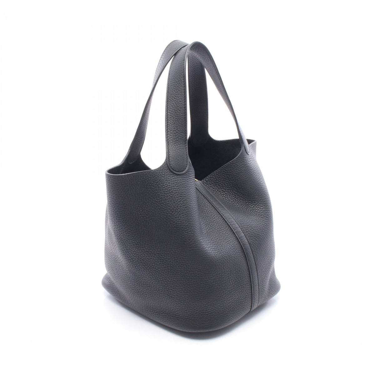 HERMES Picotin Lock MM Handbag Black Taurillon Clemence Other Taurillon Clemence 2101220130145