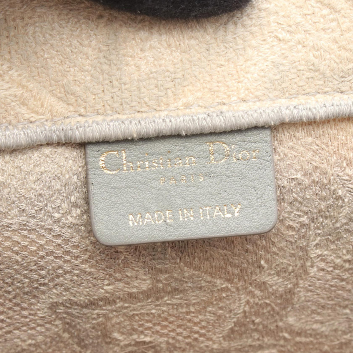 Christian Dior BOOK TOTE Large Tote Bag Beige/Gray canvas 2101220131319