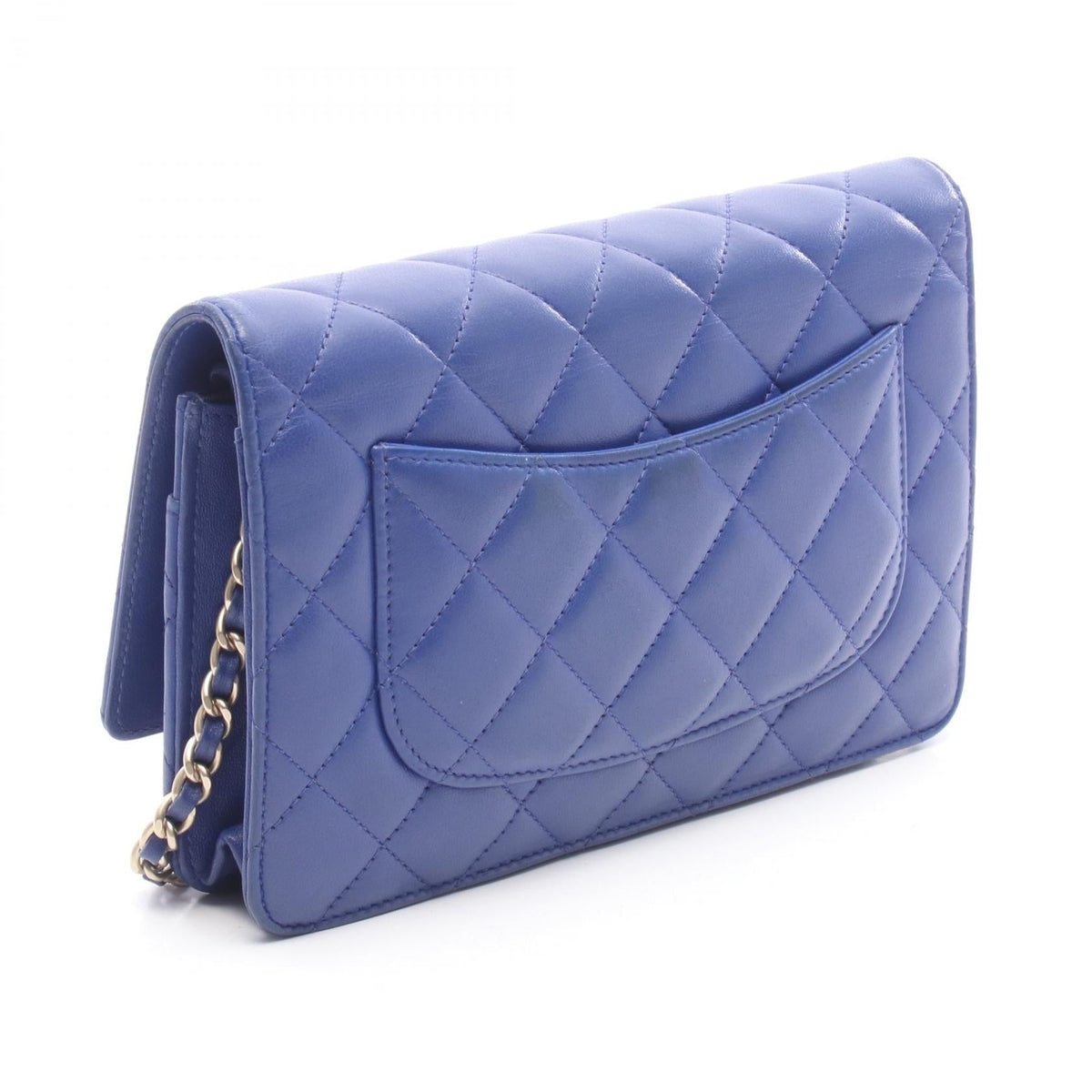 CHANEL Blue Matelasse Lambskin (sheep leather) 2104102534802