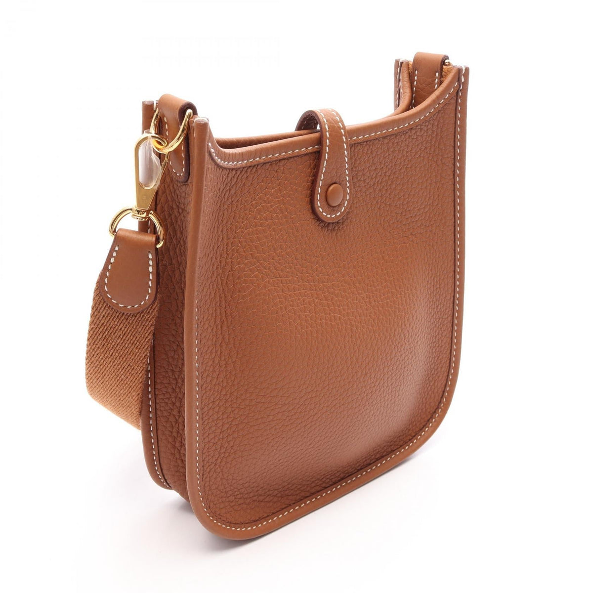 HERMES Evelyne Amazon TPM Gold Shoulder Bag Brown Taurillon Clemence Other Taurillon Clemence 2104102535045