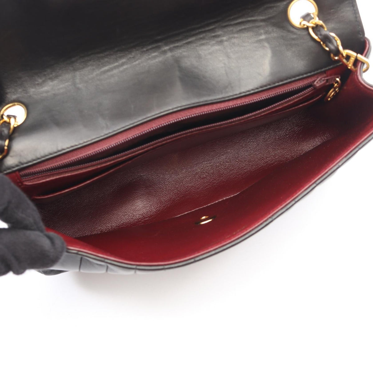 CHANEL Black Mademoiselle Lambskin (sheep leather) 2101220058029
