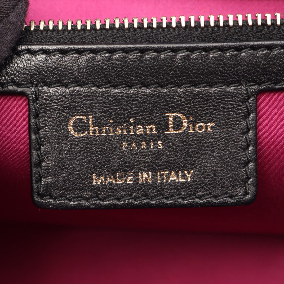 Dior Milly La Foret Cannage Shoulder Bag Black leather 2101220125684