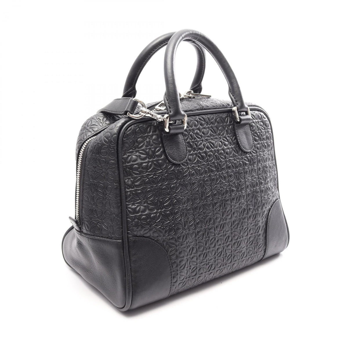 LOEWE Amazona 75 Repeat Anagram 2WAY Handbag Black leather 301.30.L03 2101220125721