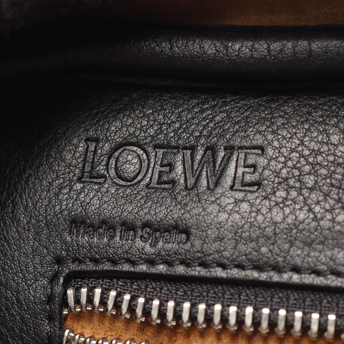 LOEWE Amazona 75 Repeat Anagram 2WAY Handbag Black leather 301.30.L03 2101220125721