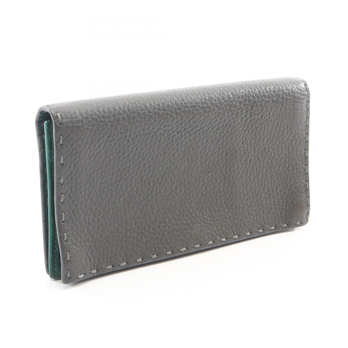 FENDI Selleria Bifoldpurse Gray leather 7M0186 2101220104986