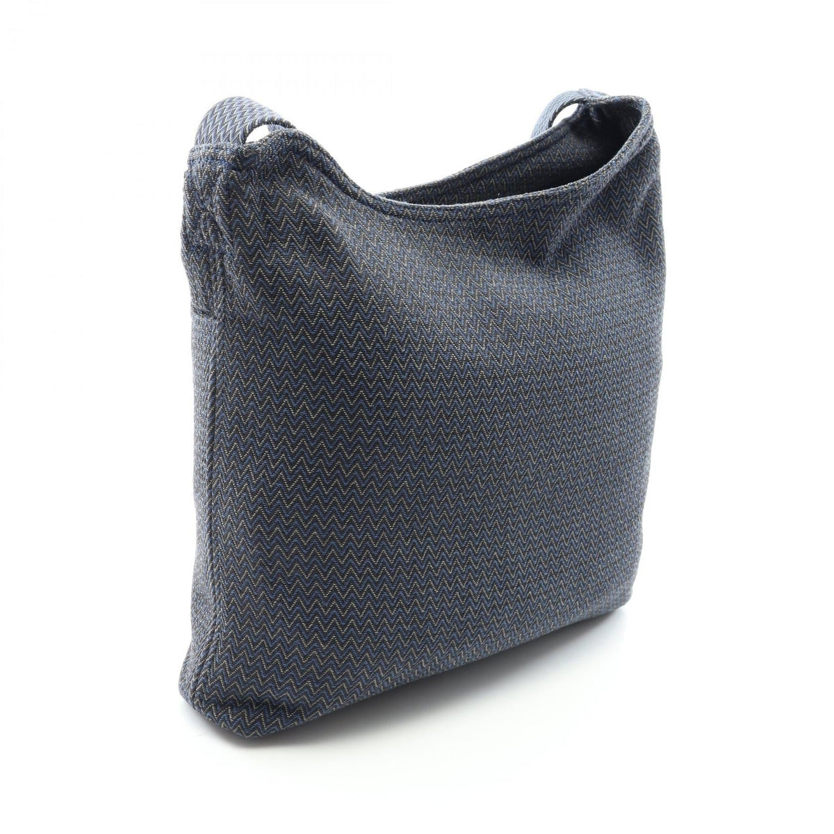 HERMES Sacked Pansage Shoulder Bag Navy canvas 2107601171660